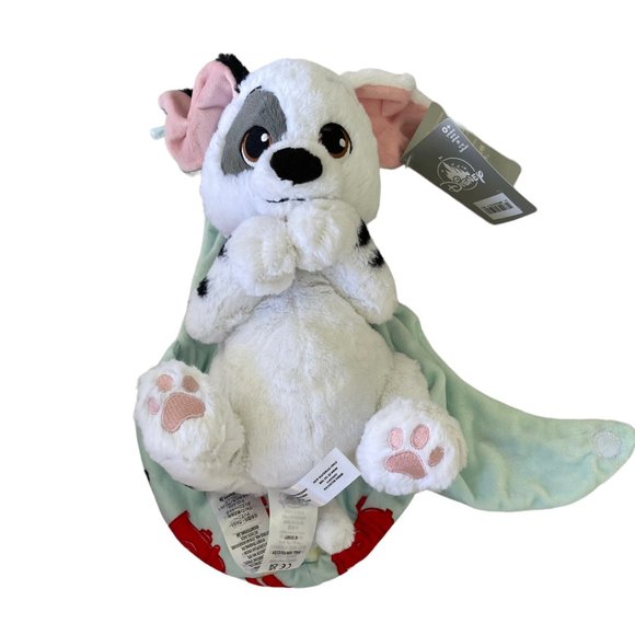Disney Parks Disney Babies 101 Dalmatians Patch in Pouch Blanket Dog Plush - Picture 6 of 10